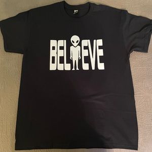 Believe alien shirt